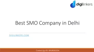 Best SMO Company in Delhi