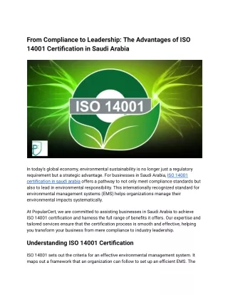 from compliance to leadership the advantages