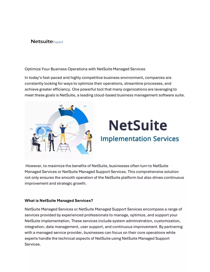 optimize your business operations with netsuite