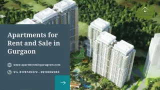 Apartments for Rent and Sale in Gurgaon
