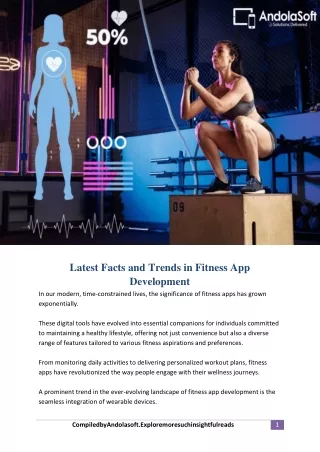 Latest Facts and Trends in Fitness App Development