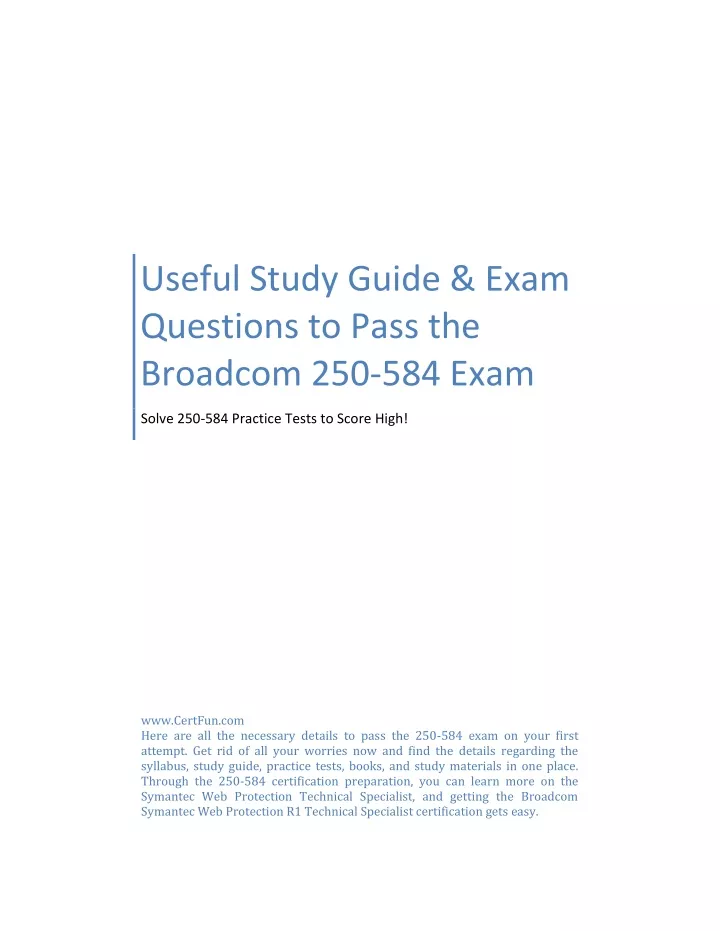 useful study guide exam questions to pass