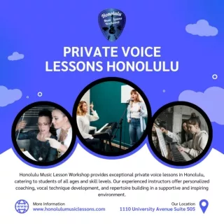 Private Voice Lessons Honolulu
