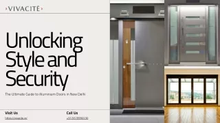 Unlocking Style and Security The Ultimate Guide to Aluminium Doors in New Delhi VIVACITEe