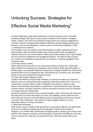 Unlocking Success_ Strategies for Effective Social Media Marketing_
