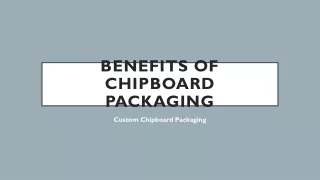Chipboard Packaging