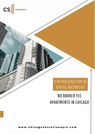Unveiling Your Ideal Retreat No Broker Fee Apartments in Chicago