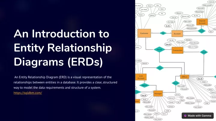 an introduction to entity relationship diagrams