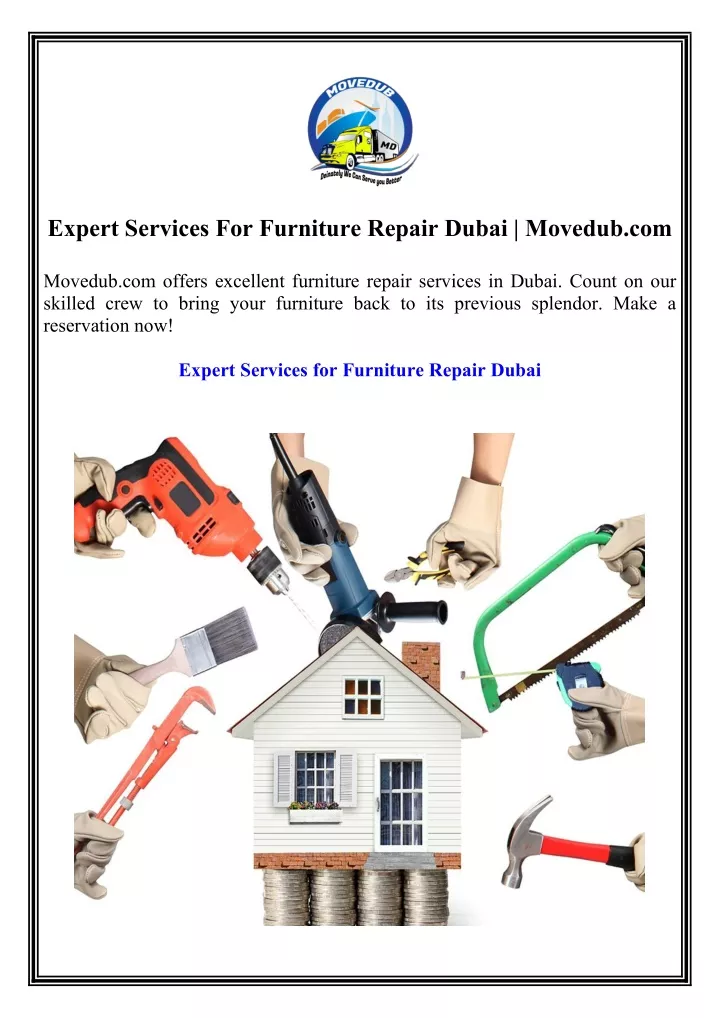 expert services for furniture repair dubai