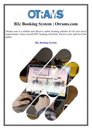 B2c Booking System Otrams.com