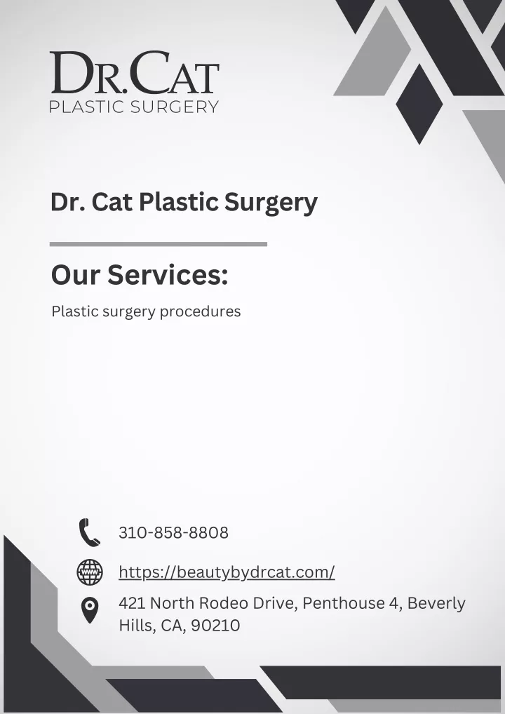 dr cat plastic surgery