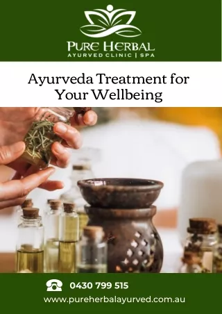 Ayurveda Treatment for Your Wellbeing