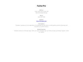 Fachai Pro
