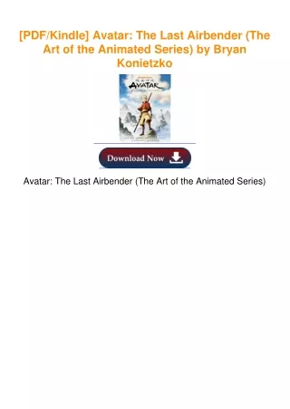 [PDF/Kindle] Avatar: The Last Airbender (The Art of the Animated