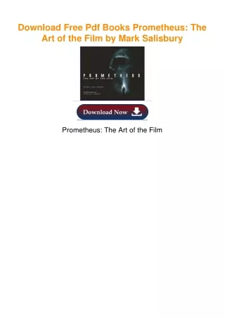 Download Free Pdf Books Prometheus: The Art of the Film by Mark