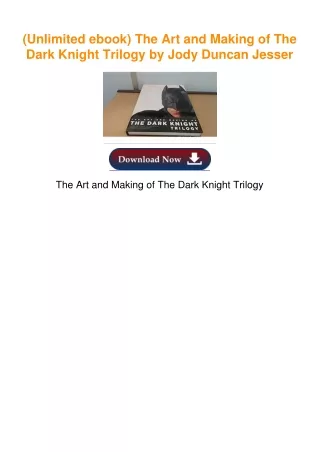 (Unlimited ebook) The Art and Making of The Dark Knight Trilogy by