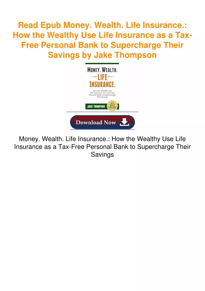 money wealth life insurance pdf