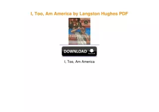 I, Too, Am America by Langston Hughes EBOOK
