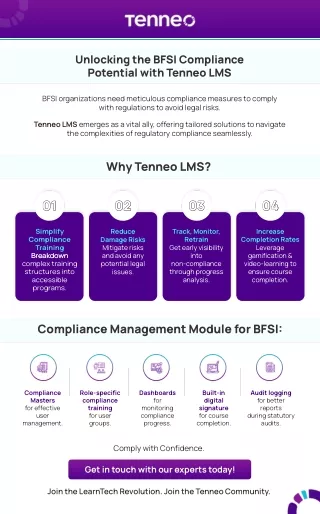 Tenneo's BFSI Compliance Management Module