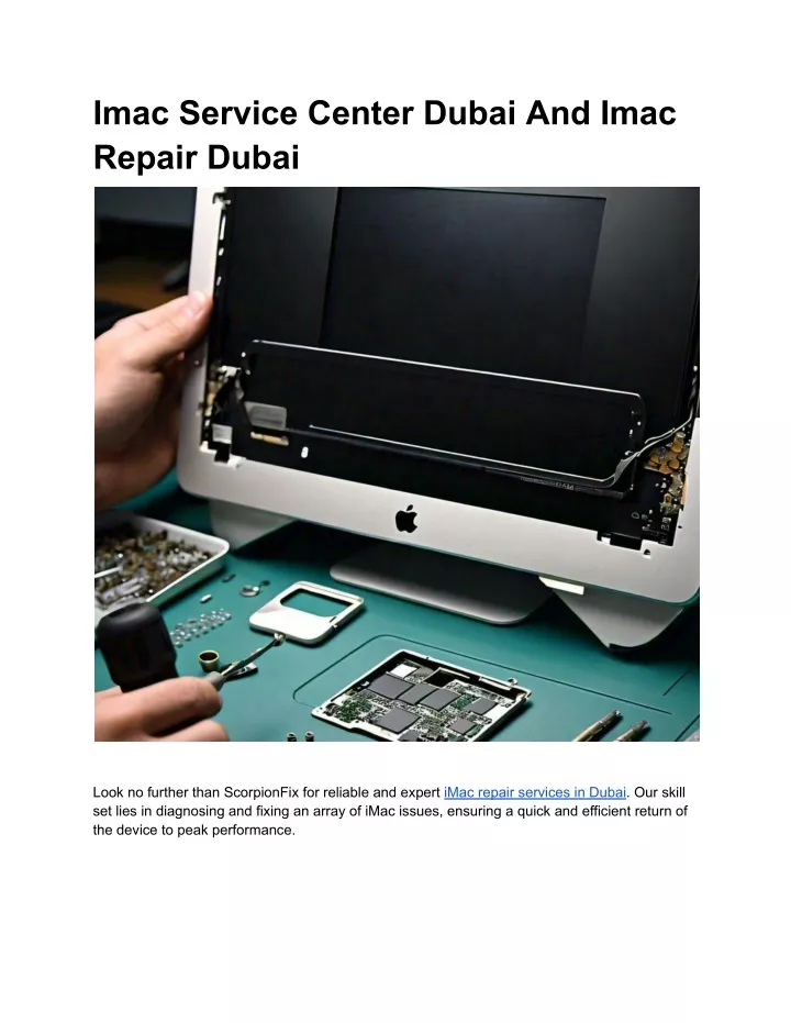 imac service center dubai and imac repair dubai