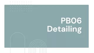 pb06 detailing