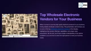 Top Wholesale Electronic Vendors for Your Business
