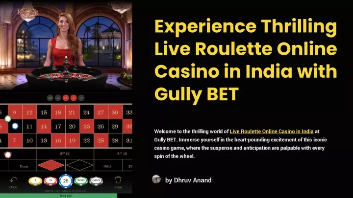 experience thrilling live roulette online casino