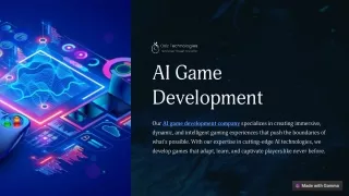 ai game development