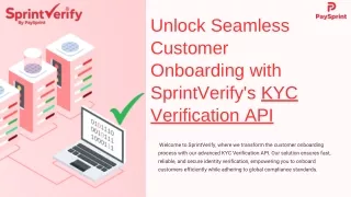 KYC Verification API