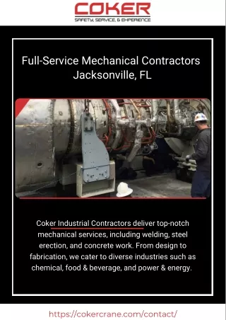 Full-Service  Mechanical Contractors  Jacksonville, FL