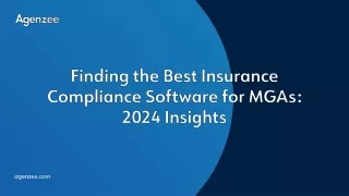 Finding the best Insurance Compliance Software for MGAs 2024 Insights