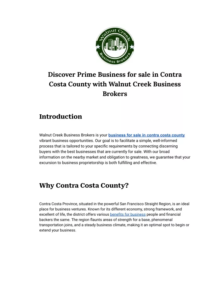 discover prime business for sale in contra costa