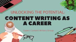 Unlocking the Potential: Content Writing as a Career