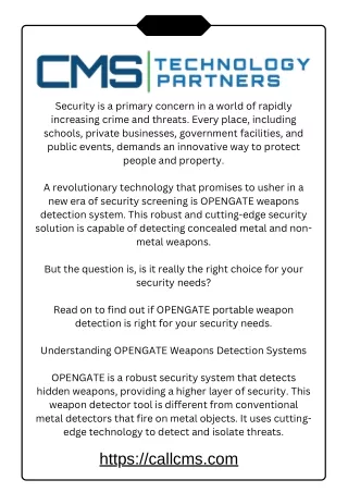 Gun Detector Enhancing Security with Advanced Detection Technology