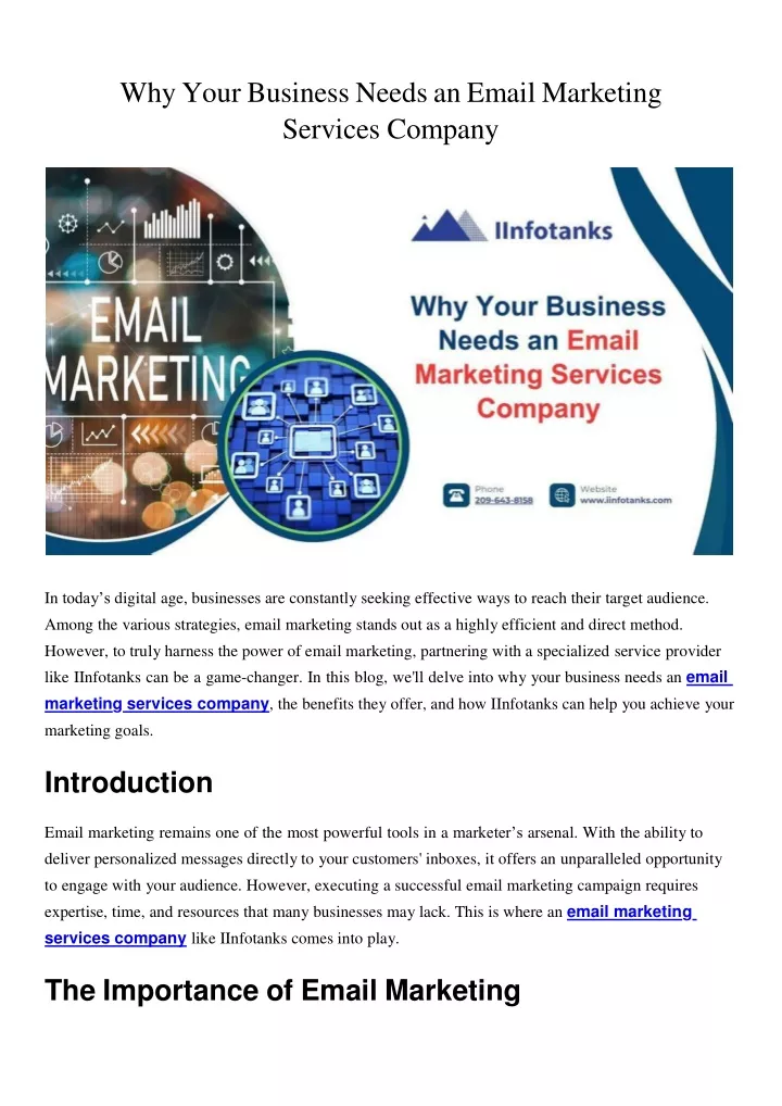 why your business needs an email marketing