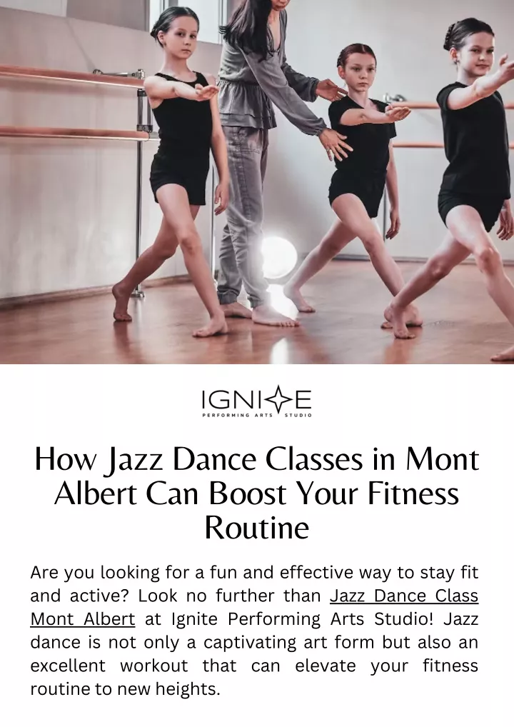 how jazz dance classes in mont albert can boost