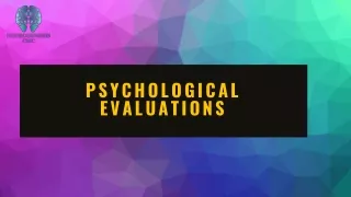 Get Comprehensive Psychological Evaluations at NeuroGenesis CMC