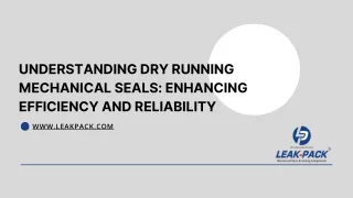 UNDERSTANDING DRY RUNNING MECHANICAL SEALS ENHANCING EFFICIENCY AND RELIABILITY - Leakpack