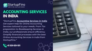 Accounting Services in India startupfino