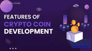 Features of  crypto coin development