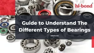 Guide to Understand The Different Types of Bearings