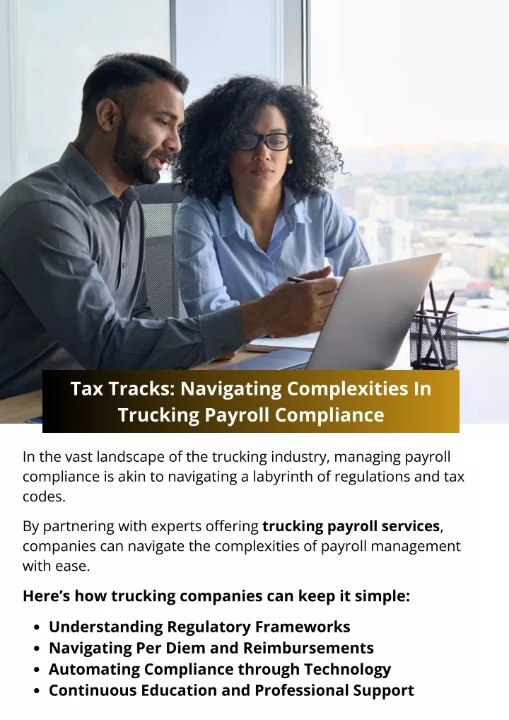 PPT - Tax Tracks: Navigating Complexities In Trucking Payroll 