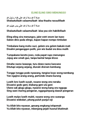 eline eling siro menungso