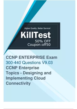 Comprehensive 300-440 Study Guide - Demand for Cisco 300-440 Exam Preapration