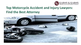 top motorcycle accident and injury lawyers find