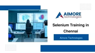 selenium training in Chennai  - Aimore Technologies