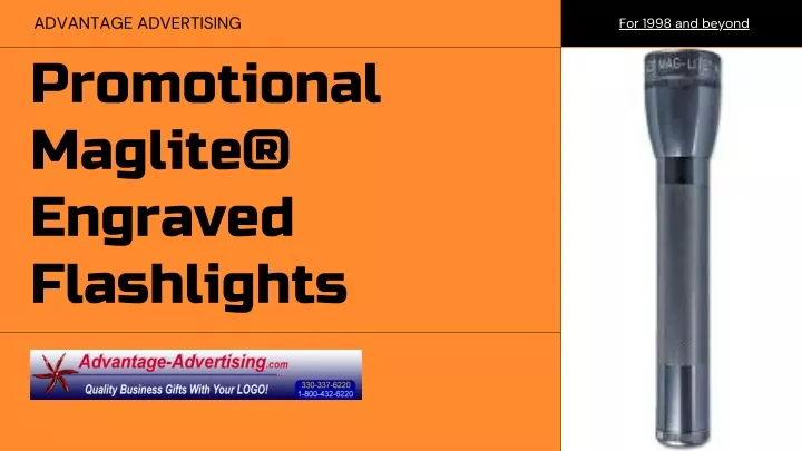 advantage advertising promotional maglite