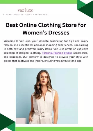 Best Online Clothing Store for Women’s Dresses