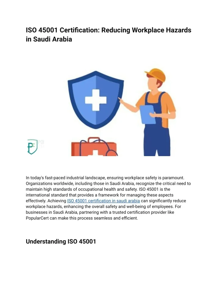 PPT - ISO 45001 Certification_ Reducing Workplace Hazards in Saudi ...