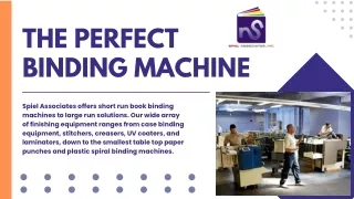 the perfect binding machine